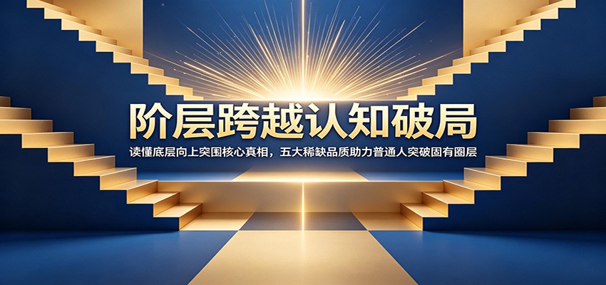 阶层跨越认知破局：读懂底层向上突围核心真相，五大稀缺品质助力普通人突破固有圈层-青鹤工作室