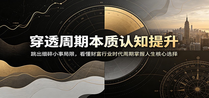 穿透周期本质认知提升：跳出细碎小事局限，看懂财富行业时代周期掌握人生核心选择-青鹤工作室