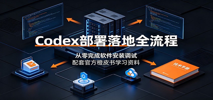 Codex部署落地全流程：从零完成软件安装调试，配套官方橙皮书学习资料-青鹤工作室