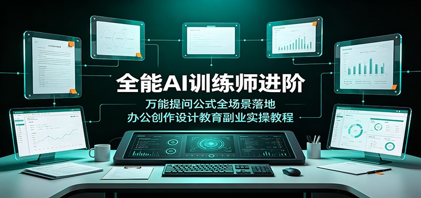 全能AI训练师进阶：万能提问公式全场景落地，办公创作设计教育副业实操教程-青鹤工作室