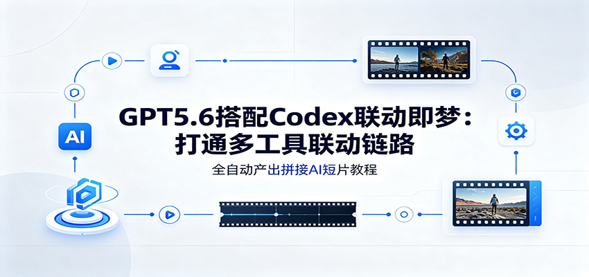 GPT5.6搭配Codex联动即梦：打通多工具联动链路，全自动产出拼接AI短片教程-青鹤工作室