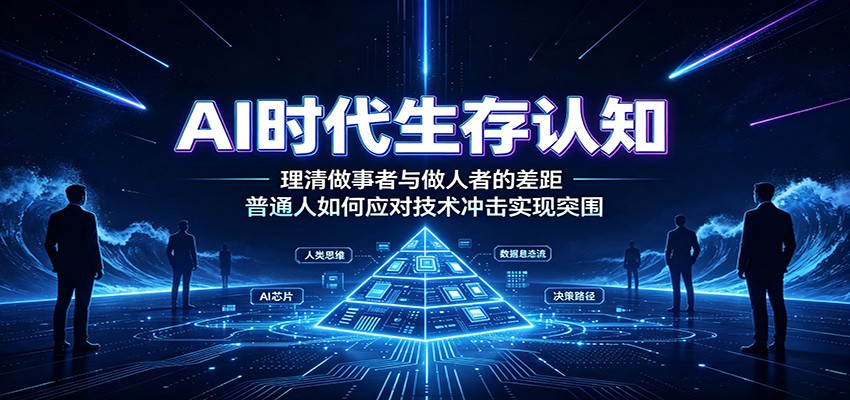 AI时代生存认知：理清做事者与做人者的差距，普通人如何应对技术冲击实现突围-青鹤工作室