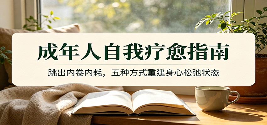 成年人自我疗愈指南：跳出内卷内耗，五种方式重建身心松弛状态-青鹤工作室