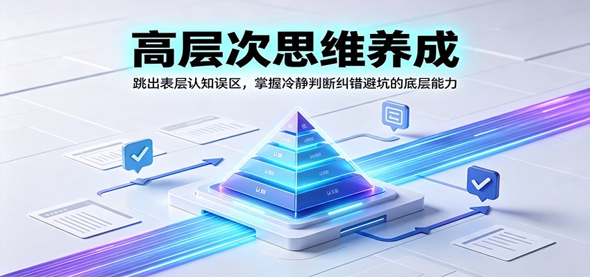 高层次思维养成：跳出表层认知误区，掌握冷静判断纠错避坑的底层能力-青鹤工作室