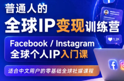 建立海外社媒底层逻辑,打造能变现的个人IP-青鹤工作室