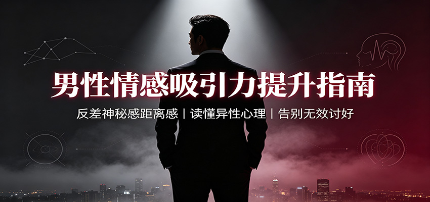 男性情感吸引力提升指南:反差神秘感距离感,读懂异性心理,告别无效讨好-青鹤工作室