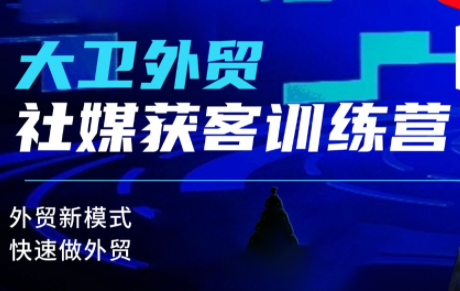 大卫老师·外贸社媒获客独家训练营(更新8月)-青鹤工作室