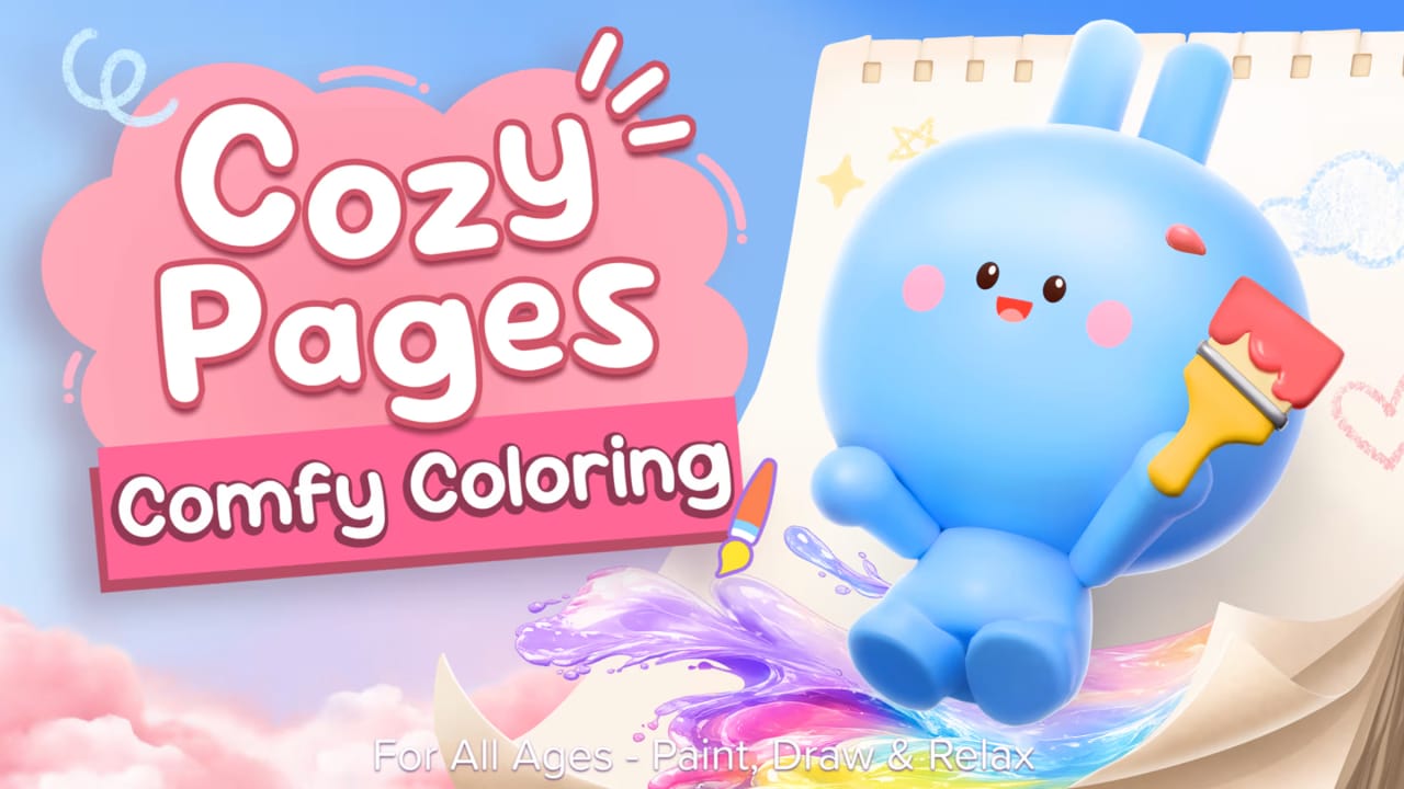 舒适页面:疗癒系手绘色本-全龄适读,享受静心时光丨Cozy Pages: Comfy Coloring for All Ages – Paint, Draw & Relax-青鹤工作室