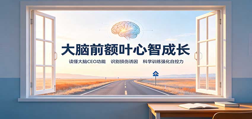 大脑前额叶心智成长:读懂大脑CEO功能,识别损伤诱因,科学训练强化自控力-青鹤工作室