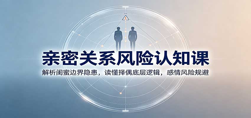 亲密关系风险认知课:解析闺蜜边界隐患,读懂择偶底层逻辑,感情风险规避-青鹤工作室