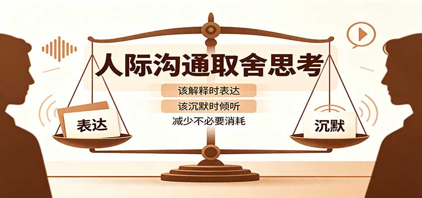 人际沟通取舍思考：分清解释与沉默边界，拿捏职场生活沟通分寸减少情绪内耗-青鹤工作室