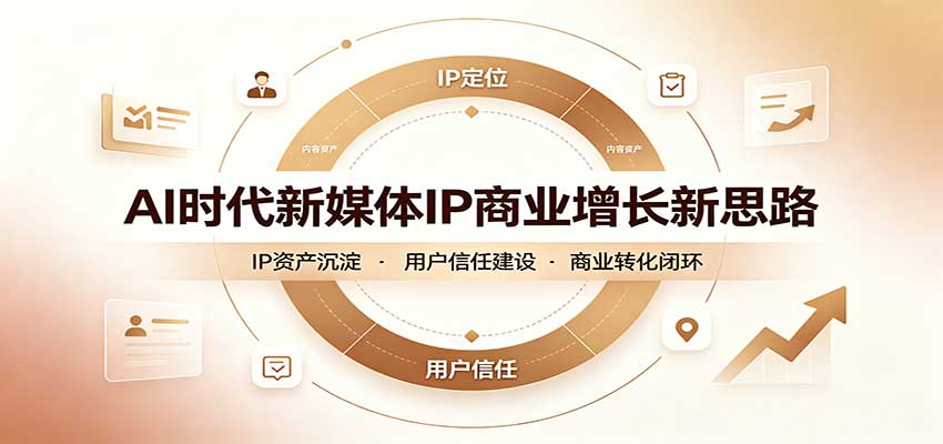 AI时代新媒体IP商业增长新思路:摒弃复杂运营套路,用极简思维打通获客路径-青鹤工作室