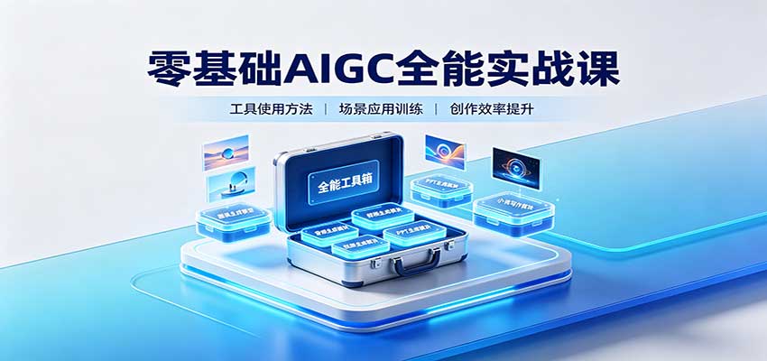 零基础AIGC全能实战课:覆盖绘画、影音、PPT、小说多场景AI创作-青鹤工作室