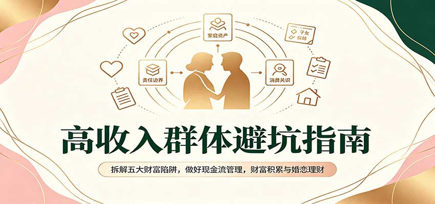 高收入群体避坑指南:拆解五大财富陷阱,做好现金流管理,财富积累与婚恋理财-青鹤工作室