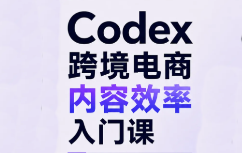 Codex跨境电商内容效率入门课-青鹤工作室